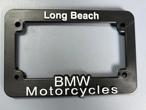 BMW Motorcycles Long Beach Dealership License Plate Frame. Plastic. - Picture 1 of 1