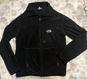 The North Face Fleece Jacket Medium Black – Full Zip, Chest Pocket, Clean - Picture 1 of 10