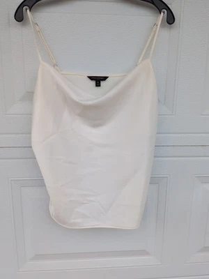 Banana Republic Cream Cowl Neck Camisole  Size M New With Tag! ivory satin silky - Image 1 of 3