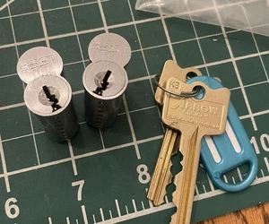 2 New Arrow Sfic Key Lock Best Style Cylinders Odd Keyway KB Big Key No Pins - Picture 1 of 3