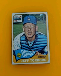 1965 Topps Baseball Card Los Angeles Dodgers Jeff Torborg #527 Vtg NCreases Ex - Picture 1 of 2