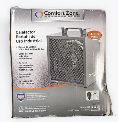 ¡Nuevo! Calentador industrial Comfort Zone - Modelo: CZ290G - 240 voltios - 4.800 vatios Foto 1 de 4