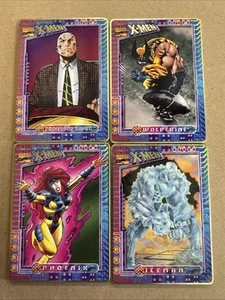 1996 - Marvel X-MEN Metallic Impressions Metal Card - Set of 4 - Picture 1 of 16