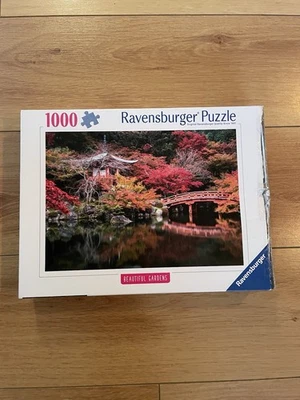 Ravensburger 1000 Pcs Jigsaw-Beautiful Gardens Kyoto Japan-NEW-Scruffy Box - Image 1 of 2