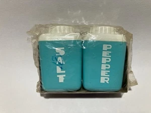 Vintage Türkis Lustro Ware Salz und Pfeffer - Neu im Paket - Bild 1 von 4