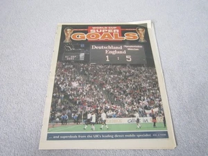 Sun newspaper supplement ,World cup super goals, England 5-Germany 1,Sept 3 2001 - Foto 1 di 5