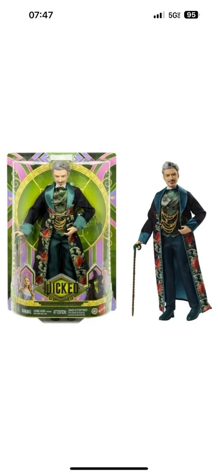 Mattel Wicked For Good The Wizard Collectible Fashion Doll Movie Edition