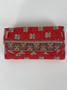 Maggie B Multi Quilted Paisley Floral Self Adhesive Wallet - Picture 1 of 8