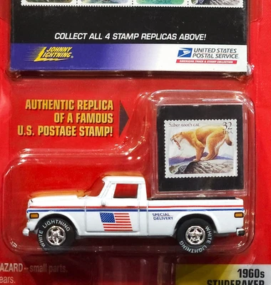 Johnny Lightning CHASE 1960s Studebaker Pickup Truck WHITE LIGHTNING Postal USPS - Image 1 of 4