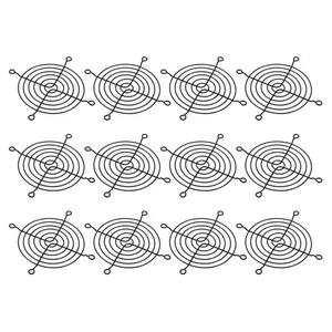 12pcs 90mm Fan Finger Grill Metal Grill Protector Guard Fan Protective Cover - Afbeelding 1 van 6