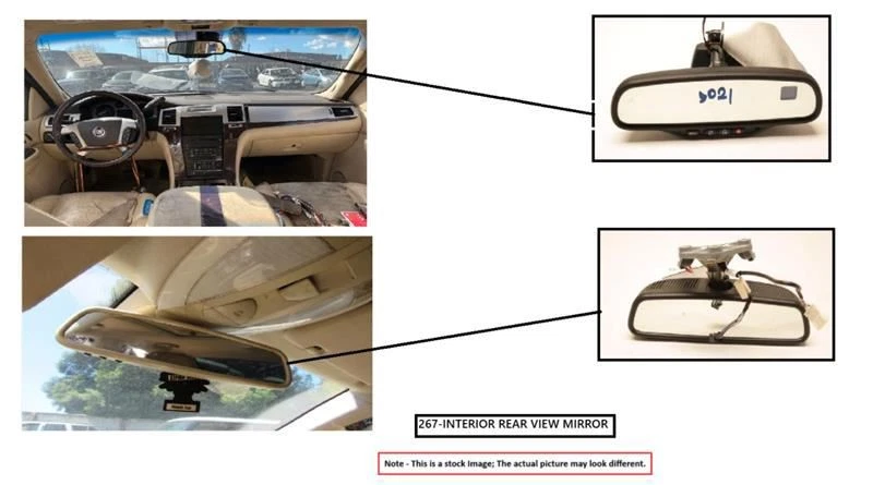 INTERIOR REAR VIEW MIRROR 15269045 2002-2012 CHEVROLET COLORADO - Imagem 1 de 4