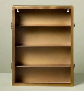 Large Metal Display Box Brass Finish - Hearth & Hand with Magnolia - Picture 1 of 4