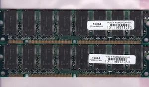 256MB 2x128MB KBYTE MICRON RM-128D06 PC-100 Ram Kit PC100 3.3V SINGLE RANK SDR - Picture 1 of 2