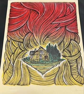 Phish "Divided Sky" Red Sunrise Edition by Dan Grzeca Limited Edition xx/85 - Image 1 of 4