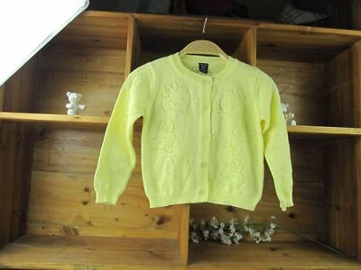 Cárdigan de punto fino para niñas de algodón puro color liso camisa de lana fina Foto 1 de 4