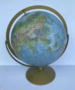 Vintage Replogle Land And Sea Globe 12" Double Axis Tolman Cartographer - Picture 1 of 8