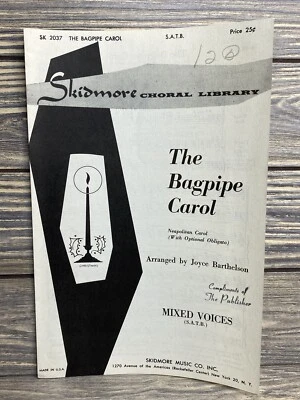 Partituras vintage The Bagpipe Carol Joyce Bartleson 1958  Foto 1 de 3