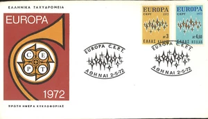 GREECE 1972, EUROPA CEPT, FDC - Picture 1 of 1