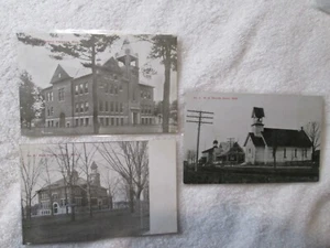 Antique Early 1900's Michigan Photo Postcards Plainwell Otsego Leroy Unposted - Picture 1 of 5