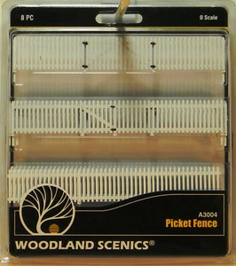 NEW O Woodland Scenics A3004 Picket Fence 8 Pieces - Picture 1 of 4