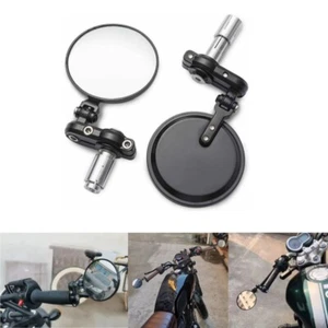 Motorcycle 7/8" Rear View Side Mirrors Adjustable Handlebar Universal For Yamaha - Picture 1 of 10