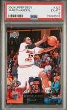 2009-10 Upper Deck James Harden Star Rookies PSA 6 RC Oklahoma City Thunder 