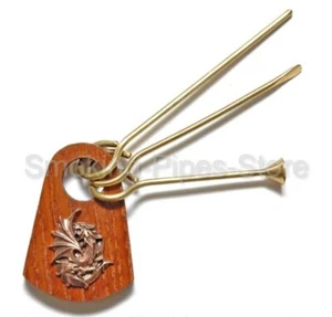 "DRACHE (Dragon)" 3 REINIGUNG ZUBEHÖR Tabakpfeifen SET Stopfer Dorn Schaber Neu - Bild 1 von 5