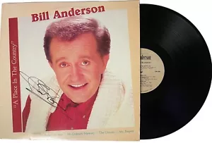 Bill Anderson signed 1986 A Place In The Country Album Cover/LP/Vinyl Record-JSA - Picture 1 of 1
