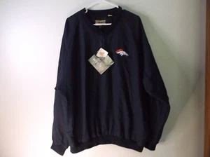 New North End Micro Navy Denver Broncos NFL Pull Over XL Ezem Long Sleeve - Picture 1 of 8