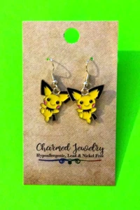 Pokemon - Pichu - Anime - hypoallergenic, lead & nickel-free Earrings - Picture 1 of 1