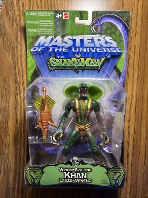 MASTERS OF THE UNIVERSE VS THE SNAKEMAN VENOM-SPITTING KHAN 6 IN AF MATTEL 2003 - Image 1 of 2