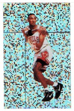 Scottie Pippen - Chicago - Foil - 1992-93 Panini Basketball Stickers # 96 MT