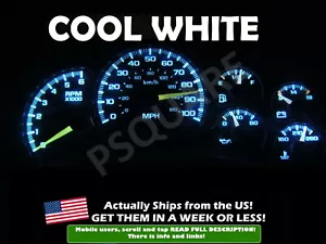 Gauge Cluster LED Dashboard Bulbs Cool White For Chevy GMC 99 02 Truck - Foto 1 di 2