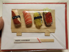 1 Papyrus Cards High Quality Birthday Sushi On Wood With Chop Sticks So Fun