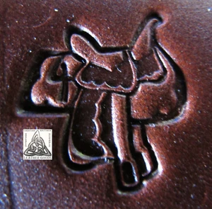 Silla de montar de caballo vaquero Craftool Co. EE. UU. 3/4" herramienta de sello de cuero 8235 discontinuada Craftool Co. EE. UU. - Imagen 1 de 3