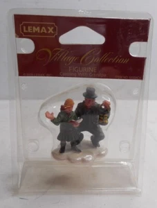 Lemax Caroling con il nonno figurina in resina mini 2005 collezione villaggio 1-7/8" H - Foto 1 di 4