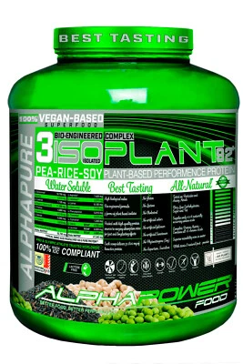 ALPHAPOWER FOOD Vegan Protein Isolat Pulver laktosefrei Backen & Sport