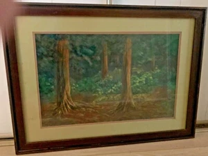 MARY WORTHEY Pastel Painting TANGLED ROOTS  Pacific Northwest Artist Kirkland WA - Picture 1 of 7
