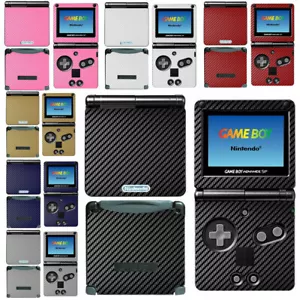 Adesivo skin cover vinile fibra di carbonio 7 colori per Game Boy Advance GBA SP - Foto 1 di 15