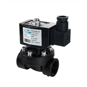Elettrovalvola FSA plastica PA6 3/4" 230V AC 0-6 bar NBR senza corrente chiusa - Foto 1 di 7