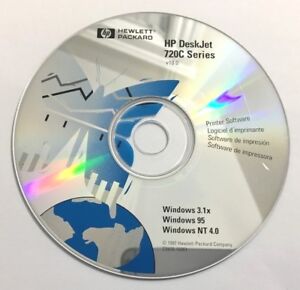 HP DeskJet 720C Series CD-ROM Windows 3.1X, 95, NT 4.0 -1997  C5870-10081