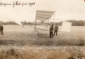 France Aviation Gilbert Aeroplane Gilder? Old Rol Photo 1908 - Imagen 1 de 4