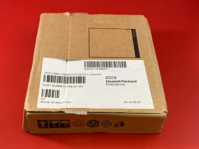 P00928-B21 P06191-001 HPE 128GB 8Rx4 DDR4-2933Y LR 3DS Smart HPE SPARE NEW OPEN - Image 1 of 4