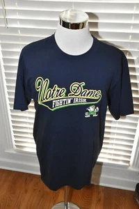 NEU NOTRE DAME FIGHTIN' IRISCH MARINEBLAU SOFFE GEKÄMMTE BAUMWOLLE LARGE T-Shirt  - Bild 1 von 1