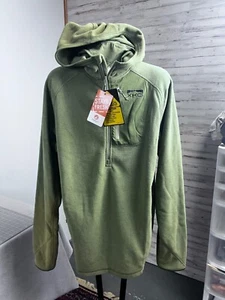 King's Camo Men's XKG Covert Hunting Hoodie 1/2 zip Sz. 2XL New Olive XKG4214 - Picture 1 of 13