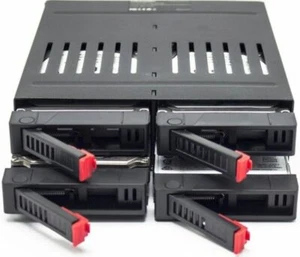 4 Slot x 2.5" HDD SSD SATA Backplane Enclosure 5.25 Bay Internal Rack Hard Disk - Picture 1 of 4