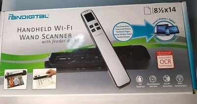 Pandigital Handheld Wi-Fi Wand Scanner Purple S8X1003PU Software With Case  - Image 1 of 4