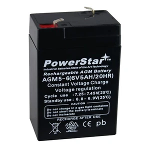 6V 5AH BATTERY FOR PEG PEREGO THOMAS THE TRAIN/JOHN DEERE  - 2 YR WARANTY FRESH - Picture 1 of 10