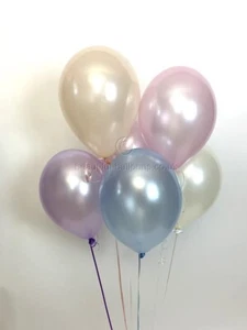 30 x palloncini vintage colorati perlati (qualità elio) con nastro arricciacapelli - Foto 1 di 1