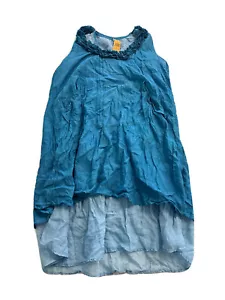 Womens Dress Blue Cotton NEW Large/X-LARGE 2-Layer Made Thailand Sleeveless MARK - Picture 1 of 18